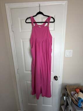 BiB! Pink Sleeveless Jumpsuit Size L